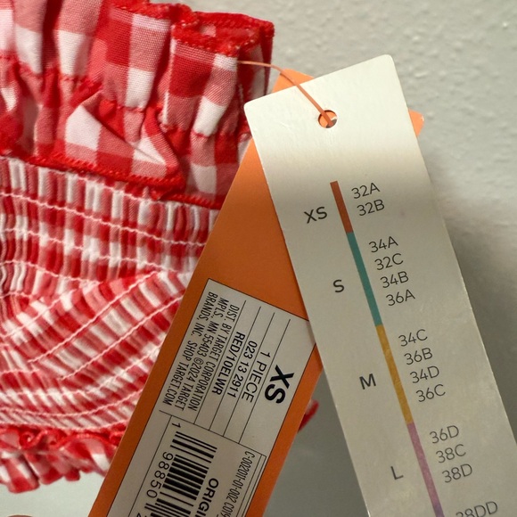 Colsie Red & White Gingham Bralette / Crop Top – Ruffle Trim – NWT – Size XS - Picture 3 of 3